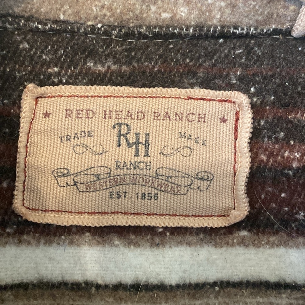 Redhead Ranch Striped Button-Up - Brown and Cream - Picture 2 of 4